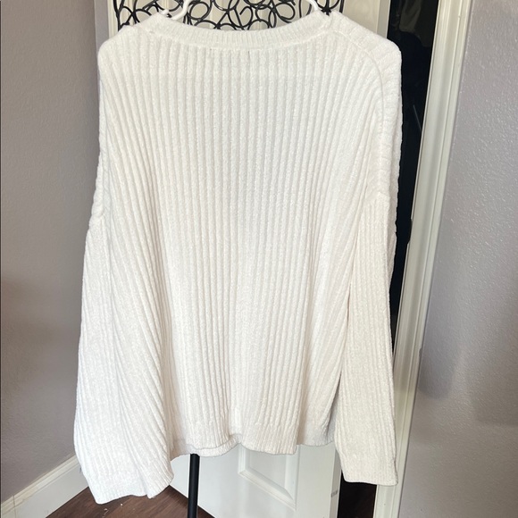 Sanctuary Off-White Ribbed Button-Front Cardigan - Picture 3 of 3